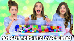 مخلوط کردن 181 گلیتر در اسلایم...