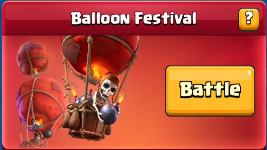 بهترین دک برای مود balloon festival ( بالن فستیوال ) در کلش رویال