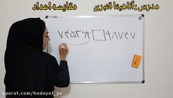 مقایسه اعداد،سرکار خانم آناهیت...