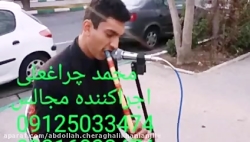 نی و مداح بهشت زهرا