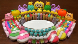 مخلوط کردن اسلایمهای رنگی   اس...