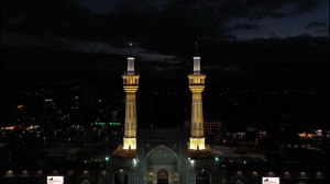 حرم مطهر رضوی در عزای اربعین ح...