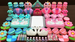 مخلوط اسلایمهای رنگی در اسلایم...