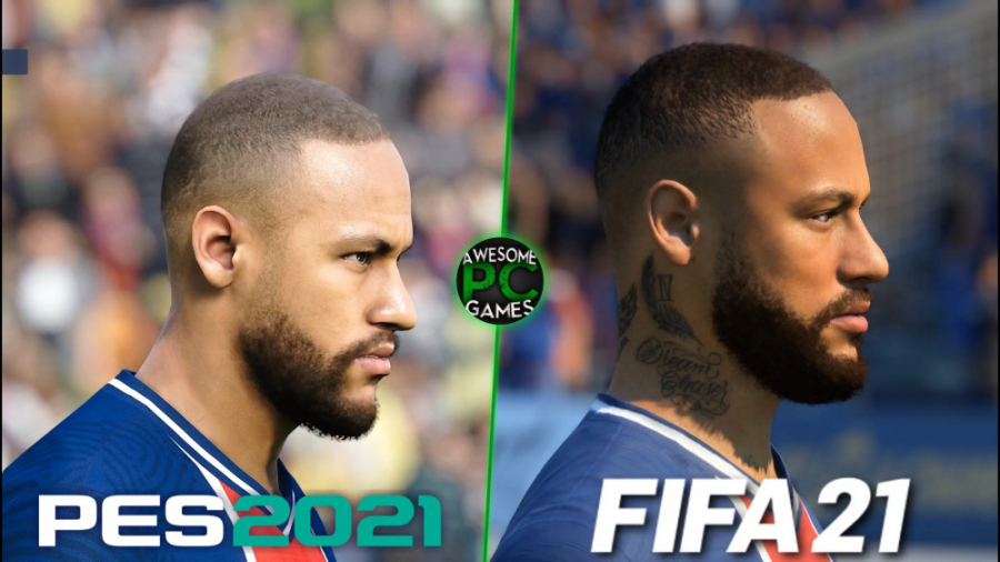 مقایسه فیس های psg در فیفا ۲۱...