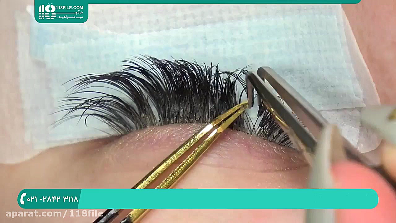 آموزش لیفتینگ مژه | لیفت و لمینت مژه | اکستنشن مژه و ابرو (جداسازی اکستنشن مژه) پتوز دوطرفه
