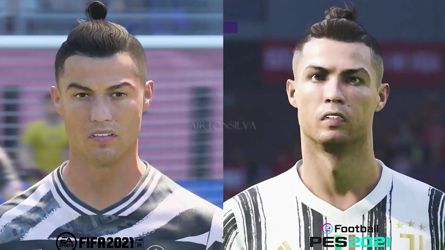 مقایسه چهره بازیکن ها در FIFA 21 و PES 2021