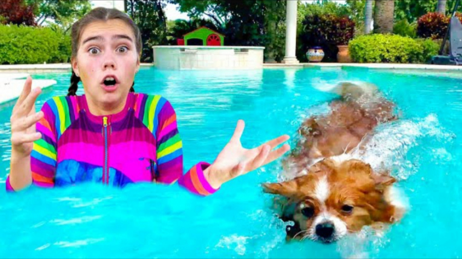 ناستیا و میا : شنا در استخر :...