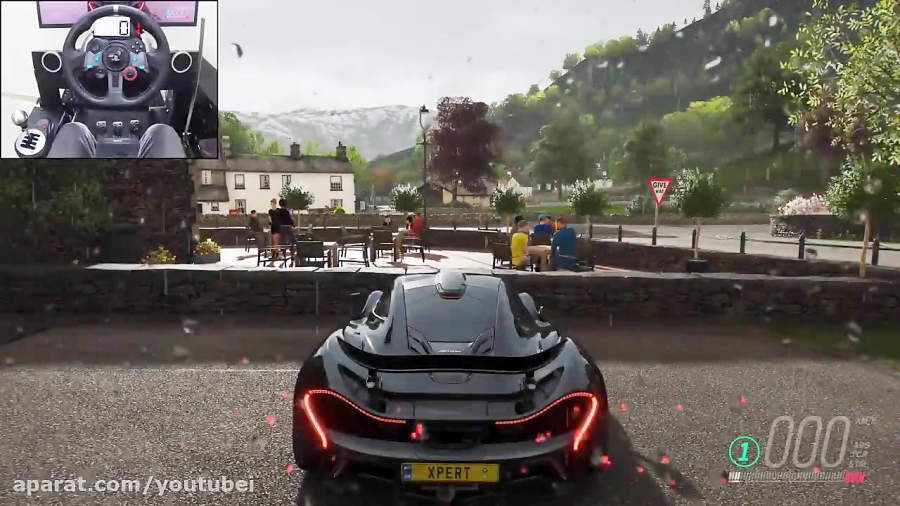 گیم پلی بازی 1 Forza Horizon 4 - McLaren P با Logitech g29