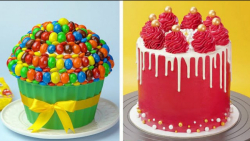 تزئین کیک های رنگی زیبا همراه...