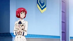 انیمه سفید برفی با موهای قرمز...