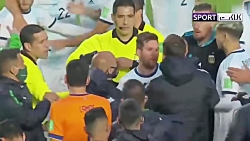 درگیری لفظی مسی با مربی بدنساز...