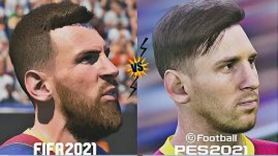 مقایسه چهره های بازیکنان فوتبال در PES 2021 و FIFA 21