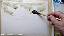 آموزش نقاشی با آبرنگ با تکنیک...