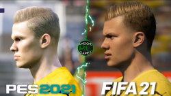 مقایسه فیس های دورتموند در فیفا ۲۱ و Pes 2021