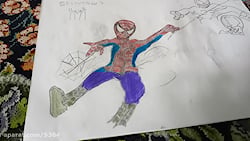 نقاشی مردعنکبوتی ۳