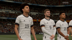 گیم پلی بازی دو تیم اسپانیا و آلمان در بازی FIFA 21