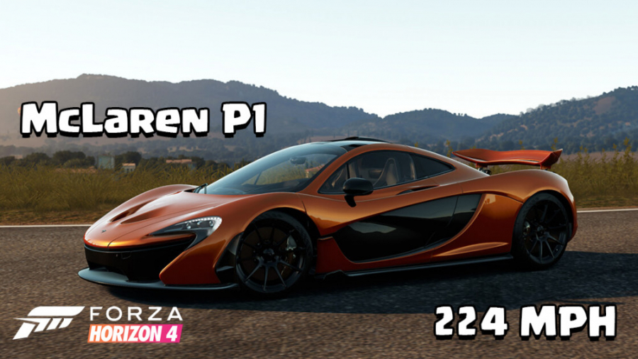 گیم پلی McLaren P1 در بازی Forza Horizon 4 و تست سرعت