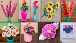 ساخت گل و گلدان های زیبا برای دکور خانه