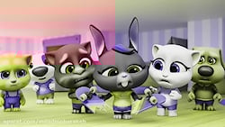 کارتون گربه سخنگو  اسکیت بورد...