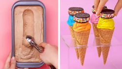 شگفت انگیزترین بستنی های قیفی...