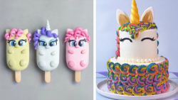 تزئین کیک های یونیکورن شگفت ان...