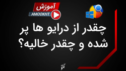 از کجا بفهمیم چقدر از درایو Dr...