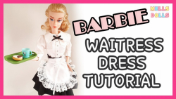 آموزش لباس پیشخدمت برای باربی