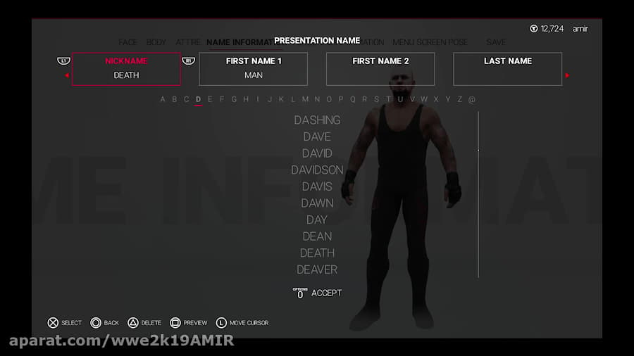 آموزش ساخت آندرتیکر 2014 در wwe2k19