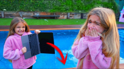 اذیت کردن پدر  انداختن لپ تاپ...