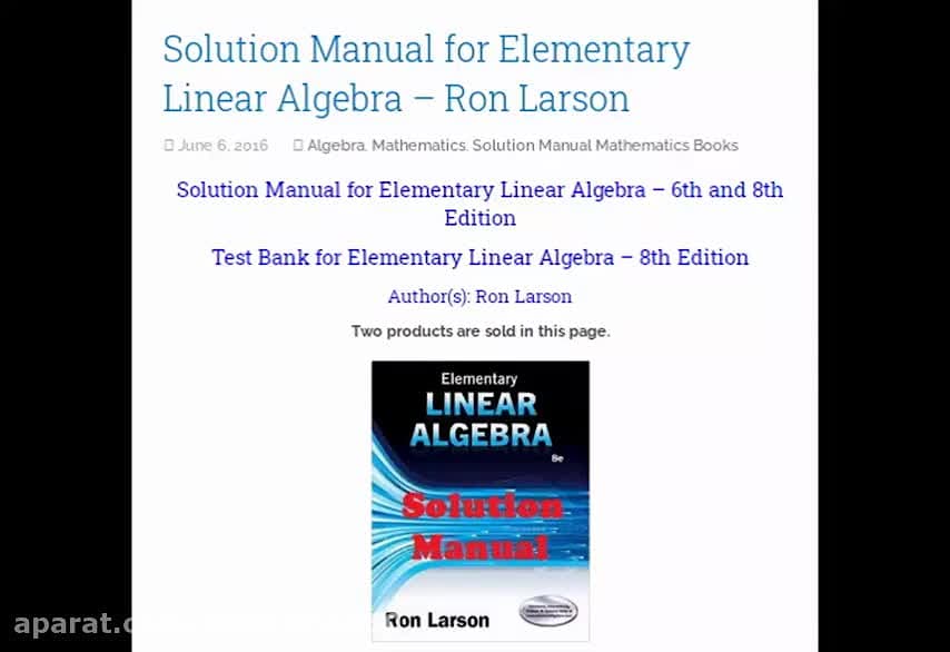 elementary linear algebra 7th edition