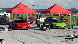 درگ لامبورگینی هوراکان و فراری...