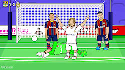 کارتون بامزه اتفاقات الکلاسیکو...