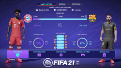 گیم پلی FIFA 21 بایرن مونیخ و بارسلونا