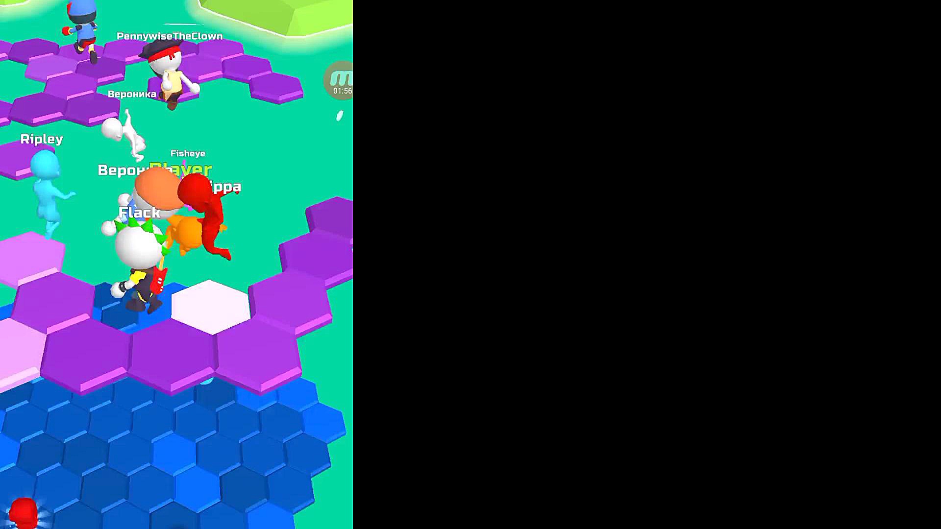 یک گیم از بازی do not fall .io مزوتراپی