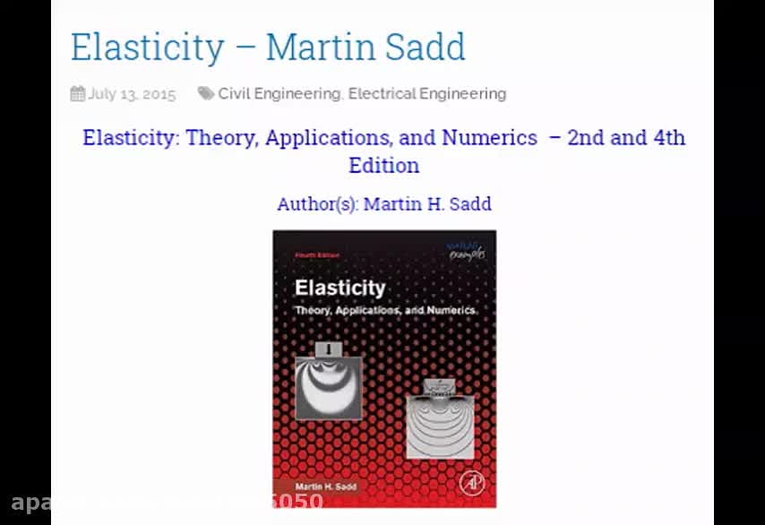 Elasticity_Martin Sadd