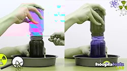 آزمایش آب گرم با آب سرد با رنگ