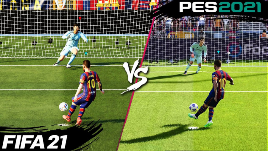 مقایسه ضربات پنالتی در بازی های FIFA 21 و PES 21