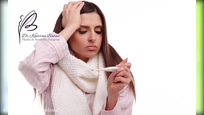 خطر تب و لرز بعد از عمل بینی دکتر کامران بابایی