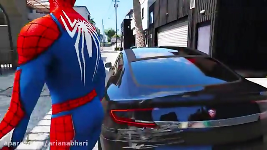 مبارزه مرد عنکبوتی هیولا در GTA5