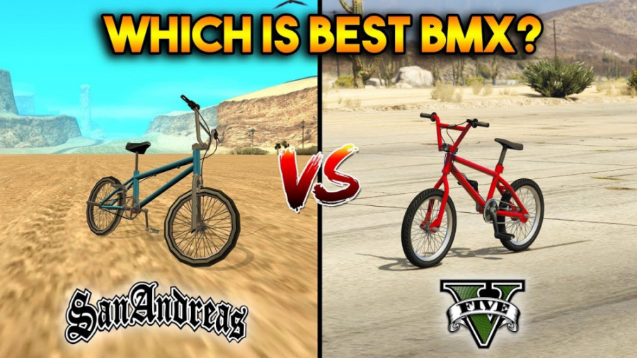 مقایسه دوچرخه در GTA V با GTA SA