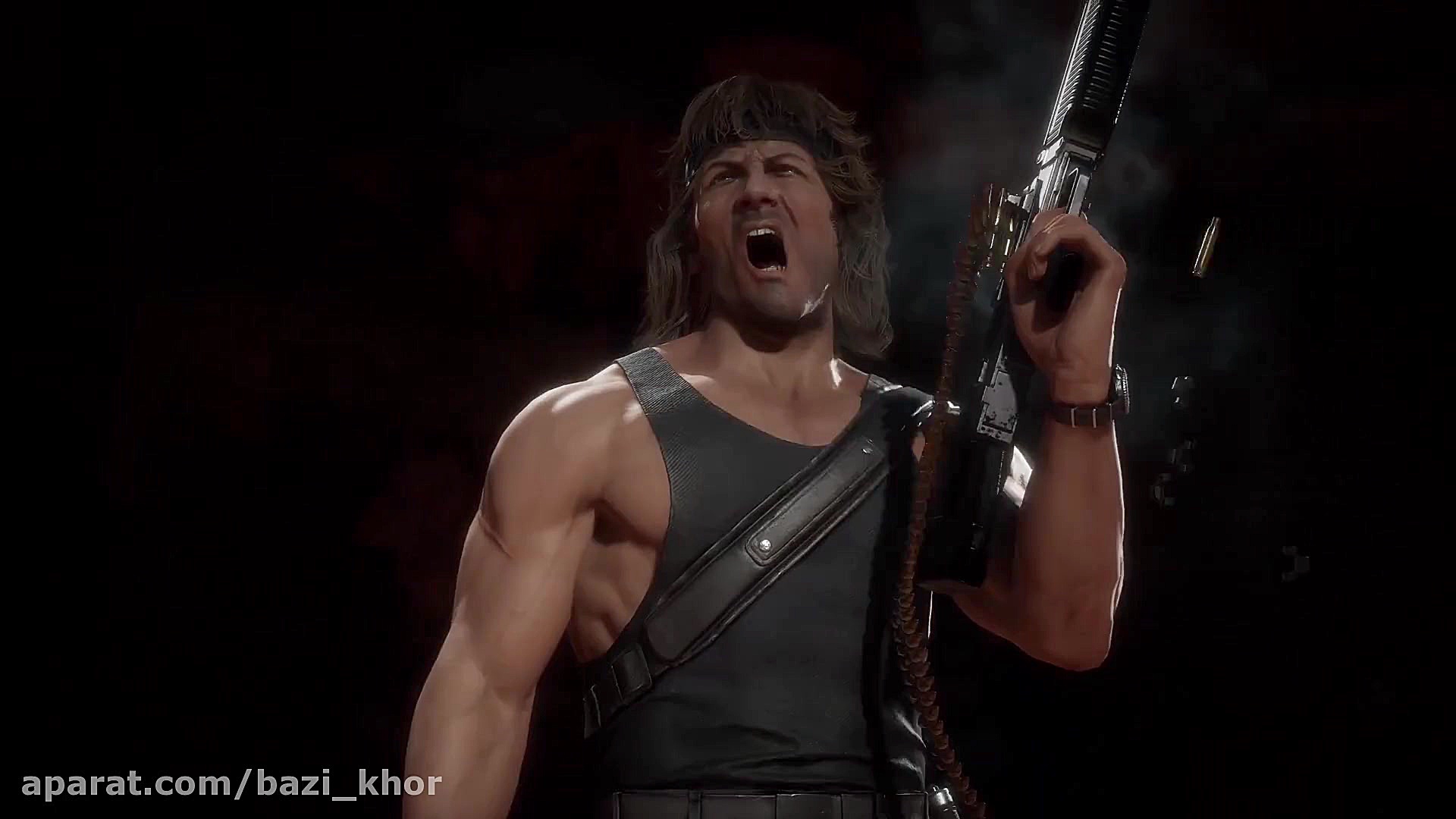 تریلر معرفی شخصیت Rambo در بازی Mortal Kombat 11 زمان142ثانیه