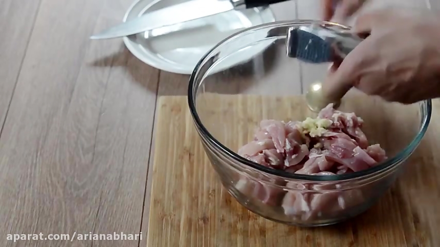 طرز تهیه خوراک مرغ آسیایی