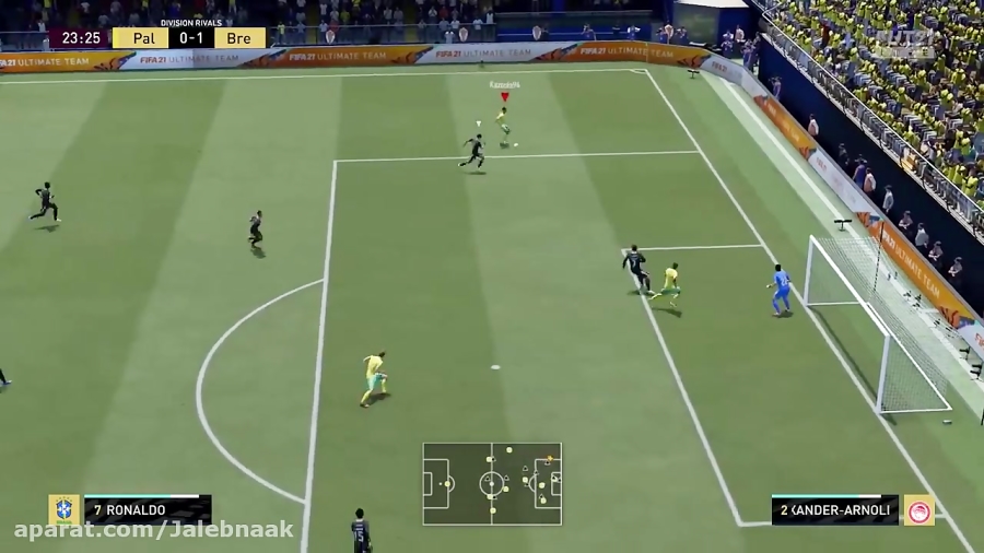 آموزش حرکت Ball Roll Fake Turn Skill در بازی فیفا 21 | FIFA 21