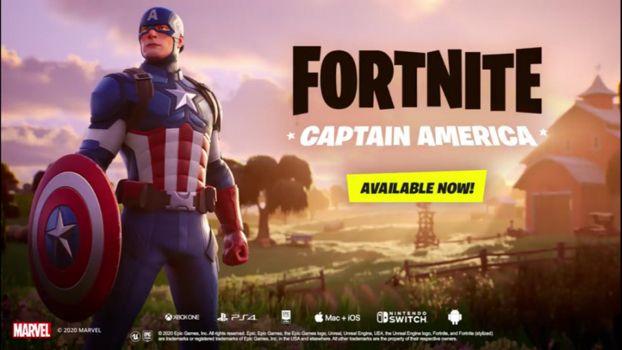 تریلر اسکین " کاپیتان آمریکا " در بازی فورتنایت ( Fortnite )