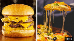 40 دستور تهیه پیتزا و برگر بصو...