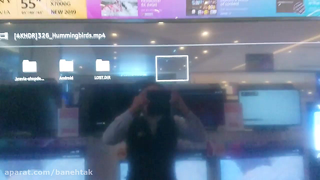 فیلم معرفی تلویزیون سونی 4K اسمارت 55 اینچ مدل 55X7000G زمان779ثانیه