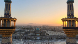 آیین صلات خوانی در حرم مطهر رض...