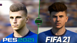 مقایسه فیس های بازیکنان چلسی در فیفا ۲۱ و Pes 2021