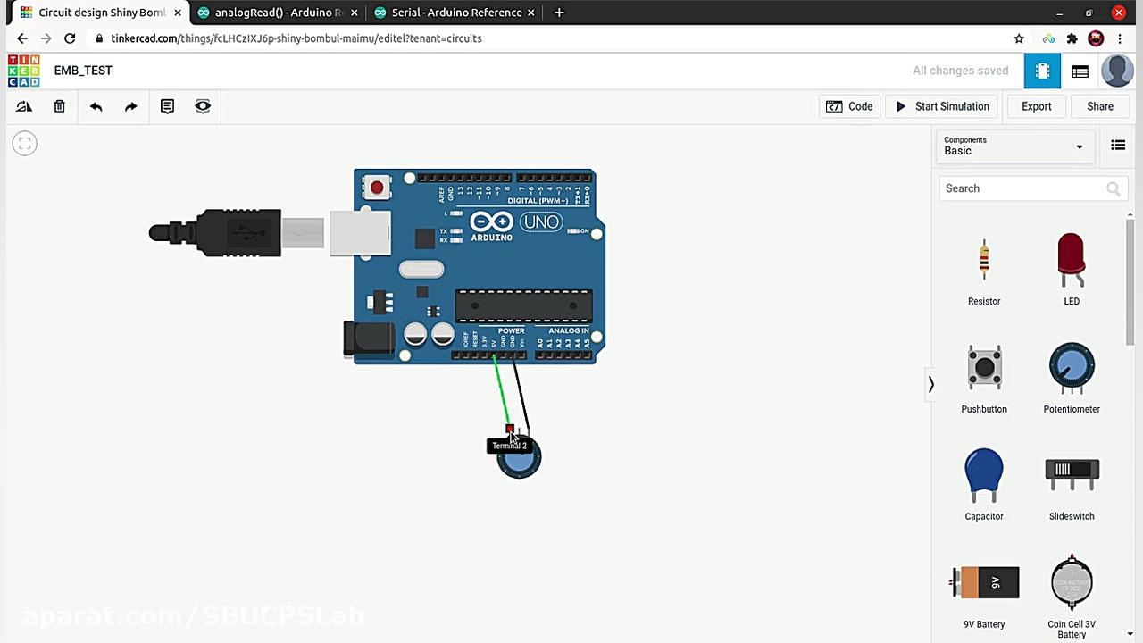 آشنایی با ابزار TINKERCAD برای شبیه‌سازی سیستم‌های نهفته شکیرا