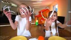 چالش ساخت اسلایم با ناخن بلند